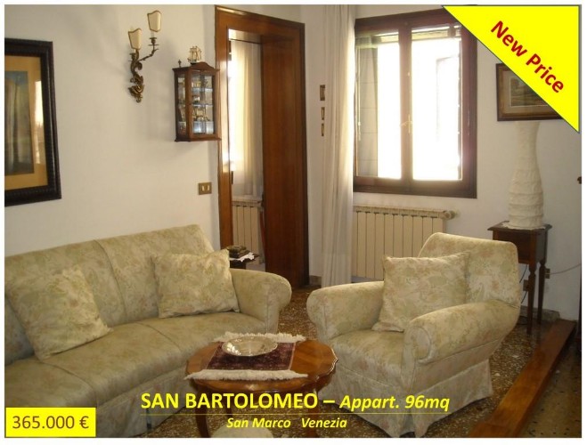 Venezia San Marco San Bartolomeo 3° piano in vendita 365000€